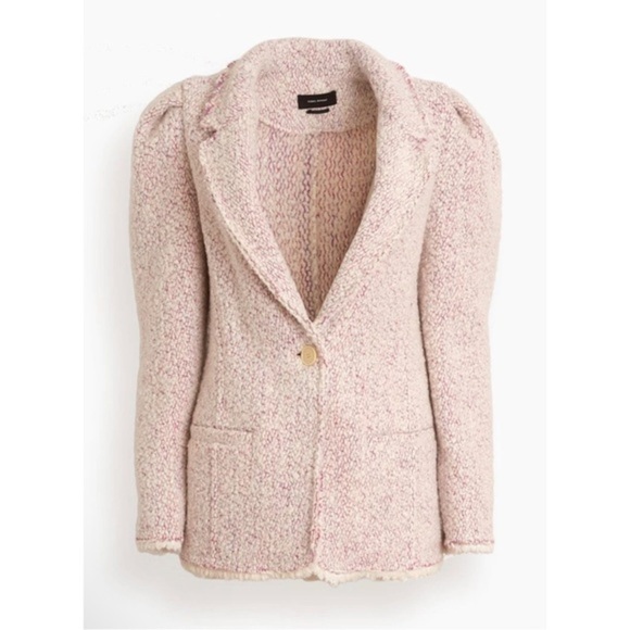 Isabel Marant Wool Blend Iladomo Puff Sleeve Jacket - Picture 2 of 7